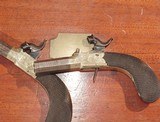 CASED PAIR OF ENGLISH TURN BARREL PERCUSSION POCKET PISTOLS - 4 of 6