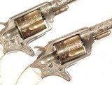 CASED PAIR OF FACTORY ENGRAVED NEW LINE REVOLOVERS - 7 of 12