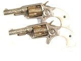 CASED PAIR OF FACTORY ENGRAVED NEW LINE REVOLOVERS - 8 of 12