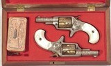 CASED PAIR OF FACTORY ENGRAVED NEW LINE REVOLOVERS - 1 of 12
