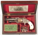 SMITH & WESSON PRESENTATION No. 1 1/2 MODEL GOLD WASHED AND ENGRAVED REVOLVER. - 4 of 9