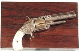 SMITH & WESSON PRESENTATION No. 1 1/2 MODEL GOLD WASHED AND ENGRAVED REVOLVER. - 2 of 9