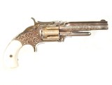 SMITH & WESSON PRESENTATION No. 1 1/2 MODEL GOLD WASHED AND ENGRAVED REVOLVER. - 8 of 9