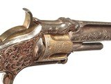 SMITH & WESSON PRESENTATION No. 1 1/2 MODEL GOLD WASHED AND ENGRAVED REVOLVER. - 6 of 9