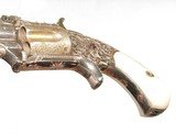 SMITH & WESSON PRESENTATION No. 1 1/2 MODEL GOLD WASHED AND ENGRAVED REVOLVER. - 5 of 9