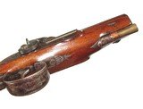 BRITISH PERCUSSION GREAT COAT PISTOL BY 