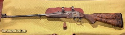 SPECTACULAR PRESENTATION ENGRAVED LUXUS ARMS SINGLE SHOT SPORTING RIFLE by 