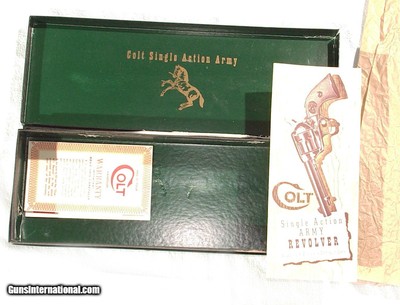 COLT 2nd GENERATION SINGLE ACTION ARMY IN .44 SPECIAL CALIBER WITH IT'S ORIGINAL BLACK BOX - Image 9 of 15