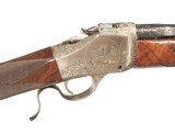 BROWNING MODEL 1885 BI-CENTENNIAL
1 OF 1000 HAND ENGRAVED RIFLE AND KNIFE