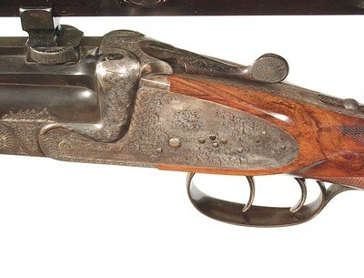 SPECTACULAR BEST QUALITY GASTINNE RENETTE SIDELOCK SINGLE SHOT SPORTING RIFLE IN 6.5X68R CALIBER - Image 3 of 18