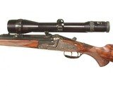 SPECTACULAR BEST QUALITY GASTINNE RENETTE SIDELOCK SINGLE SHOT SPORTING RIFLE IN 6.5X68R CALIBER - 4 of 11