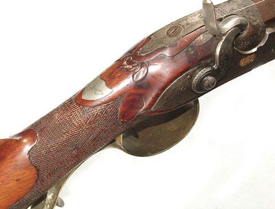 19th CENTURY GERMAN PERCUSSION.75 CALIBER JAEGER RIFLE BY P.G. BROCKMANN, ROSTOCK - Image 10 of 15