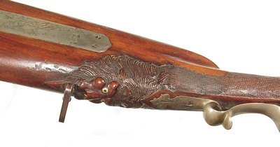 19th CENTURY GERMAN PERCUSSION.75 CALIBER JAEGER RIFLE BY P.G. BROCKMANN, ROSTOCK - Image 9 of 15