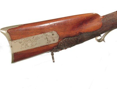 19th CENTURY GERMAN PERCUSSION.75 CALIBER JAEGER RIFLE BY P.G. BROCKMANN, ROSTOCK - Image 3 of 15
