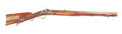 19th CENTURY GERMAN PERCUSSION
.75 CALIBER JAEGER RIFLE BY P.G. BROCKMANN, ROSTOCK