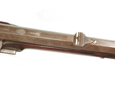 GERMAN PERCUSSION JAEGER RIFLE SIGNED 