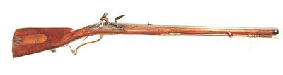 18th CENTURY GERMAN FLINTLOCK JAEGER RIFLE BY 