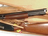 PRE-64 WINCHESTER MODEL 12 PUMP ACTION SHOTGUN IN IT'S ORIGINAL FACTORY BOX.
1955 mfg. - 9 of 10 PRE-64 WINCHESTER MODEL 12 PUMP ACTION SHOTGUN IN IT'S ORIGINAL FACTORY BOX.
1955 mfg. - 9 of 10