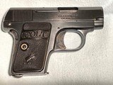 COLT MODEL 1908 "VEST POCKET" .25 CALIBER AUTOMATIC PISTOL