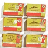 6 BOXES OF PERIOD KYNOCH .318 RIMLESS 10 COUNT CARTRIDGES