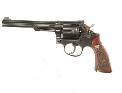 SMITH & WESSON (PREMODEL 17)K 22 "FIVE SCREW" REVOLVER