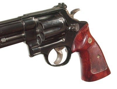 SMITH & WESSON MODEL 1955 REVOLVER CHAMBERED IN .45 - Image 7 of 10