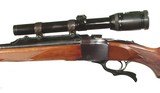RUGER NO 1 SINGLE SHOT RIFLE IN .243 WINCHESTER CALIBERW/ ZEISS DIAVARI-C 1.5x4 SCOPE - 5 of 9