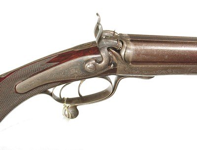 ALEXANDER HENRY HAMMER DOUBLE RIFLE IN .450 B.P.E. CALIBER