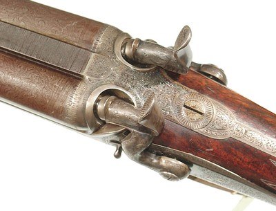 ALEXANDER HENRY HAMMER DOUBLE RIFLE IN .450 B.P.E. CALIBER - Image 5 of 14