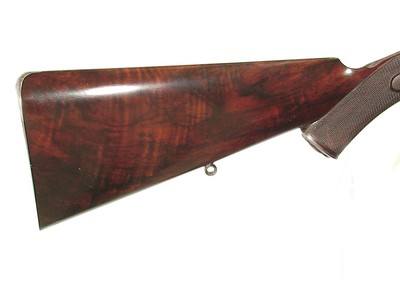 ALEXANDER HENRY HAMMER DOUBLE RIFLE IN .450 B.P.E. CALIBER - Image 8 of 14
