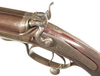 ALEXANDER HENRY HAMMER DOUBLE RIFLE IN .450 B.P.E. CALIBER - Image 6 of 14