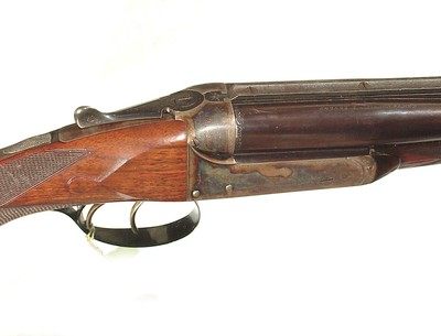 ARMY & NAVYDOUBLE RIFLE IN .256(6.5mm) MANNLICHER CALIBER WITH ZEISS SCOPE AND QUICK RELEASE MOUNTS - Image 7 of 10