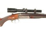 ARMY & NAVYDOUBLE RIFLE IN .256(6.5mm) MANNLICHER CALIBER WITH ZEISS SCOPE AND QUICK RELEASE MOUNTS - Image 1 of 10
