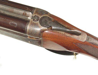 ARMY & NAVYDOUBLE RIFLE IN .256(6.5mm) MANNLICHER CALIBER WITH ZEISS SCOPE AND QUICK RELEASE MOUNTS - Image 9 of 10