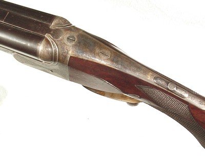 JOSEPH HARKOM & SON, EDINBRUGH HAMMERLESS DOUBLE RIFLE IN .450 B.P.E. - Image 5 of 14