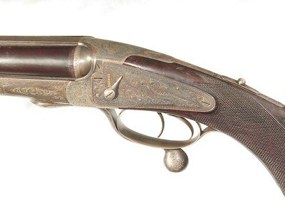 FABULOUS ALEXANDER HENRY HAMMERLESS DOUBLE RIFLE IN .500 EXPRESS IN IT'S ORIGINAL CASE COMPLETE WITH ACCESSORIES - Image 10 of 15