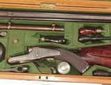 FABULOUS ALEXANDER HENRY HAMMERLESS DOUBLE RIFLE IN .500 EXPRESS IN IT'S ORIGINAL CASE COMPLETE WITH ACCESSORIES - Image 6 of 15