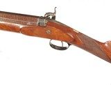 BRITISH 12 BORE PERCUSSION BIG GAME RIFLE IN IT'S ORIGINAL WALNUT BOX BY 