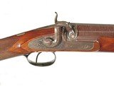 BRITISH 12 BORE PERCUSSION BIG GAME RIFLE IN IT'S ORIGINAL WALNUT BOX BY 
