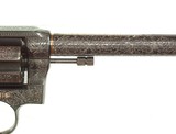 FABULOUS JOHN WARREN GOLD INLAID ENGRAVED COLT NEW SERVICE REVOLVER - Image 8 of 18