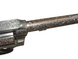 FABULOUS JOHN WARREN GOLD INLAID ENGRAVED COLT NEW SERVICE REVOLVER - Image 10 of 18