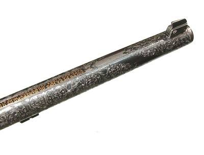 FABULOUS JOHN WARREN GOLD INLAID ENGRAVED COLT NEW SERVICE REVOLVER - Image 9 of 18