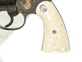 FABULOUS JOHN WARREN GOLD INLAID ENGRAVED COLT NEW SERVICE REVOLVER - Image 2 of 18