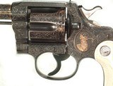FABULOUS JOHN WARREN GOLD INLAID ENGRAVED COLT NEW SERVICE REVOLVER - Image 3 of 18