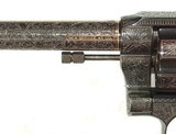 FABULOUS JOHN WARREN GOLD INLAID ENGRAVED COLT NEW SERVICE REVOLVER - Image 4 of 18