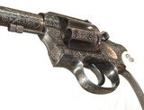 FABULOUS JOHN WARREN GOLD INLAID ENGRAVED COLT NEW SERVICE REVOLVER - Image 17 of 18