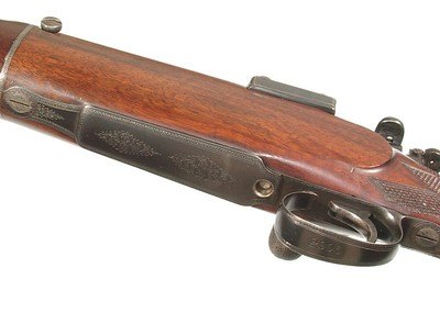 BEST QUALITY DANIEL FRASER ENGRAVED TAKE-DOWN MAGAZINE RIFLE IN .360 