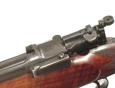 BEST QUALITY DANIEL FRASER ENGRAVED TAKE-DOWN MAGAZINE RIFLE IN .360 