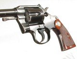 PRE-WAR COLT OFFICERS MODEL TARGET REVOLVER WITHWALNUT MEDALLION GRIPS.1920 mfg - Image 6 of 11