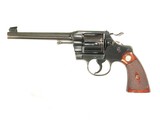 PRE-WAR COLT OFFICERS MODEL TARGET REVOLVER WITHWALNUT MEDALLION GRIPS.1920 mfg - Image 1 of 11